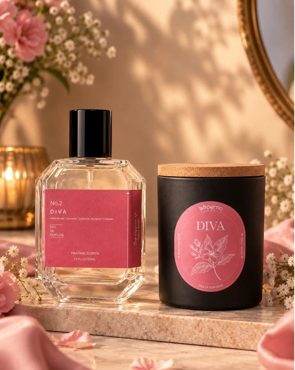 Diva Perfume & Scented Candle Bundle